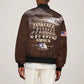 Remembering the Red Tail Heroes Sleeve Zip Bomber Jacket Tuskegee Airmen Legacy Retro Style - African Pride