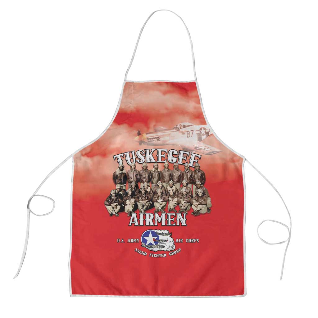 Remembering Tuskegee Airmen Apron Heroes of the 332nd Squadron Red Art