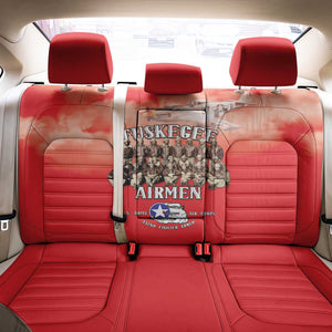 Remembering the Red Tail Heroes Back Car Seat Cover Tuskegee Airmen Legacy - Red - African Pride