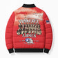 Remembering Tuskegee Airmen Bomber Puffer Jacket Heroes of the 332nd Squadron Red Art