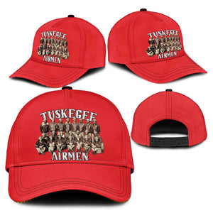 Remembering the Red Tail Heroes Classic Cap Tuskegee Airmen Legacy - Red - African Pride