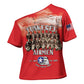 Remembering Tuskegee Airmen Cross Shoulder Shirt Heroes of the 332nd Squadron Red Art
