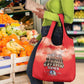 Remembering the Red Tail Heroes Grocery Bag Tuskegee Airmen Legacy - Red - African Pride