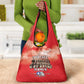 Remembering the Red Tail Heroes Grocery Bag Tuskegee Airmen Legacy - Red - African Pride