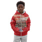 Remembering the Red Tail Heroes Kid Hoodie Tuskegee Airmen Legacy - Red - African Pride