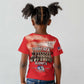Remembering the Red Tail Heroes Kid T shirt Tuskegee Airmen Legacy - Red - African Pride