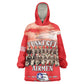 Remembering the Red Tail Heroes Kid Wearable Blanket Hoodie Tuskegee Airmen Legacy - Red - African Pride