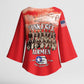 Remembering Tuskegee Airmen Kimono Sleeve Blouse Heroes of the 332nd Squadron Red Art