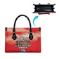 Remembering Tuskegee Airmen Leather Bag Heroes of the 332nd Squadron Red Art
