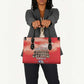 Remembering Tuskegee Airmen Leather Bag Heroes of the 332nd Squadron Red Art