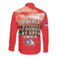 Remembering the Red Tail Heroes Long Sleeve Button Shirt Tuskegee Airmen Legacy - Red - African Pride