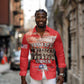 Remembering the Red Tail Heroes Long Sleeve Button Shirt Tuskegee Airmen Legacy - Red - African Pride