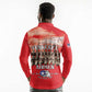 Remembering the Red Tail Heroes Long Sleeve Polo Shirt Tuskegee Airmen Legacy - Red - African Pride