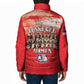Remembering Tuskegee Airmen Padded Jacket Heroes of the 332nd Squadron Red Art