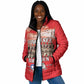 Remembering Tuskegee Airmen Padded Jacket Heroes of the 332nd Squadron Red Art