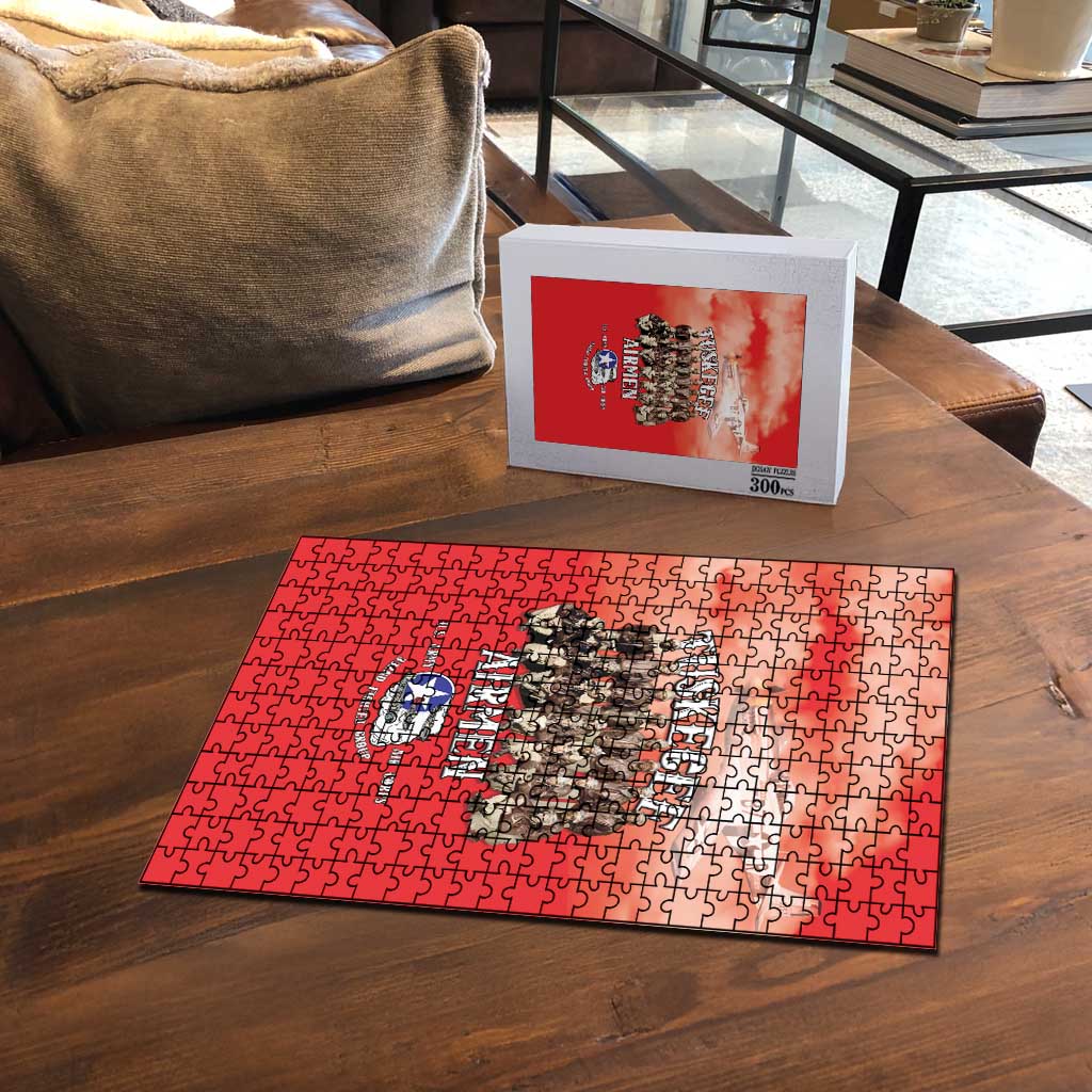 Remembering Tuskegee Airmen Puzzle Heroes of the 332nd Squadron Red Art