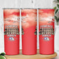 Remembering the Red Tail Heroes Skinny Tumbler Tuskegee Airmen Legacy - Red - African Pride