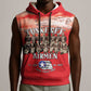 Remembering the Red Tail Heroes Sleeveless Hoodie Tuskegee Airmen Legacy - Red - African Pride