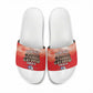 Remembering Tuskegee Airmen Slide Sandals Heroes of the 332nd Squadron Red Art