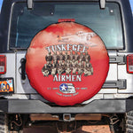 Remembering the Red Tail Heroes Spare Tire Cover Tuskegee Airmen Legacy - Red - African Pride