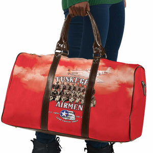 Remembering Tuskegee Airmen Travel Bag Heroes of the 332nd Squadron Red Art