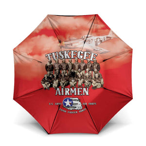 Remembering Tuskegee Airmen Umbrella Heroes of the 332nd Squadron Red Art