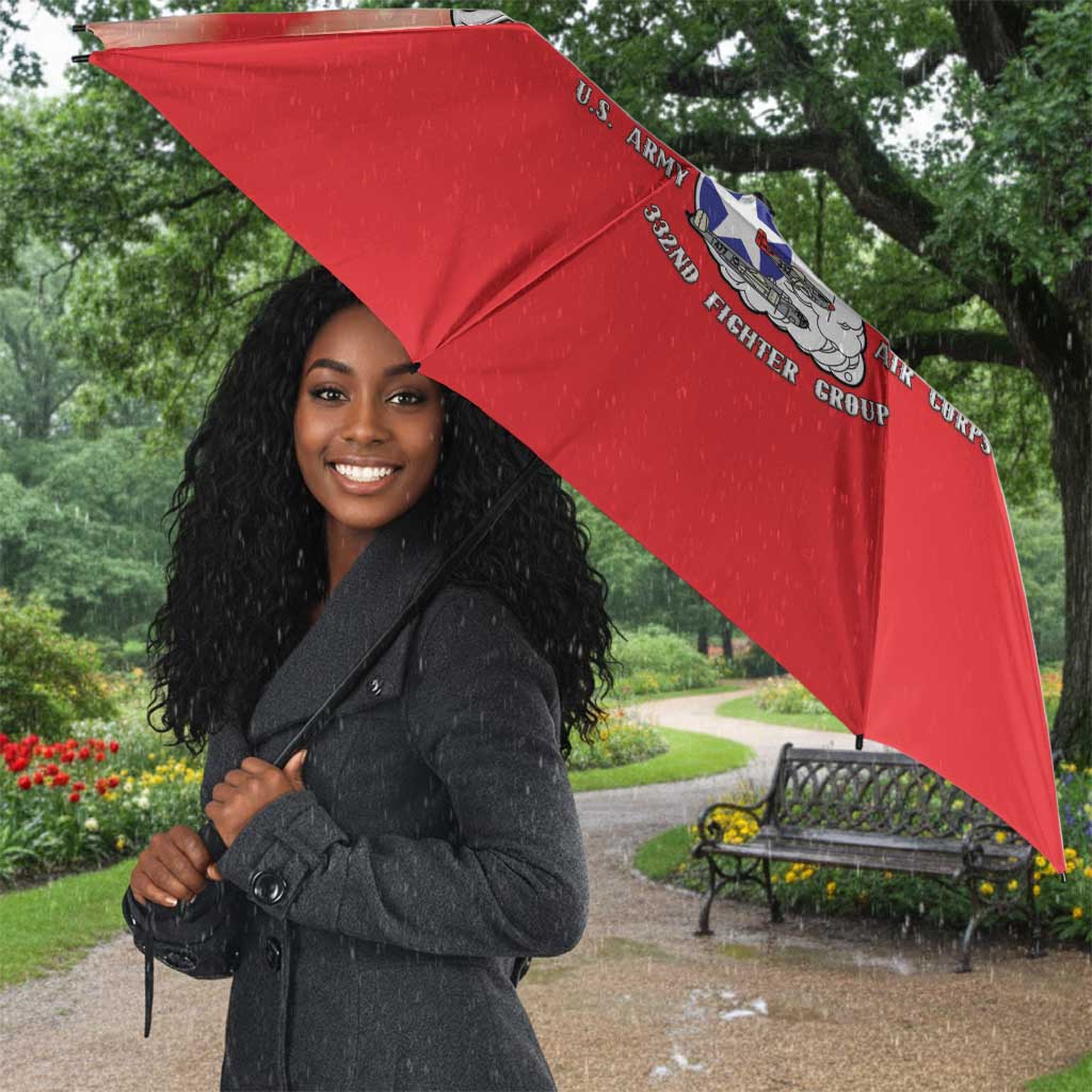 Remembering Tuskegee Airmen Umbrella Heroes of the 332nd Squadron Red Art