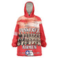 Remembering the Red Tail Heroes Wearable Blanket Hoodie Tuskegee Airmen Legacy - Red - African Pride