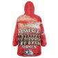Remembering the Red Tail Heroes Wearable Blanket Hoodie Tuskegee Airmen Legacy - Red - African Pride