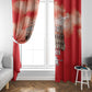 Remembering the Red Tail Heroes Window Curtain Tuskegee Airmen Legacy - Red - African Pride