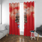Remembering the Red Tail Heroes Window Curtain Tuskegee Airmen Legacy - Red - African Pride