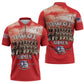 Remembering Tuskegee Airmen Zipper Polo Shirt Heroes of the 332nd Squadron Red Art