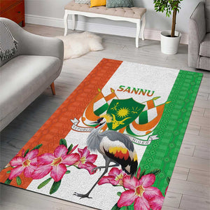Afro Niger Sannu Area Rug Coat Of Arms - African Pattern