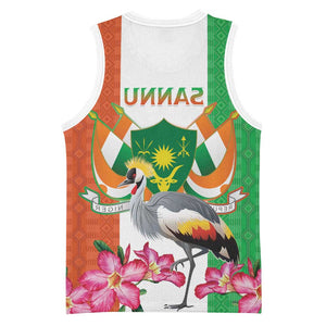 Afro Niger Sannu Basketball Jersey Coat Of Arms - African Pattern - African Pride
