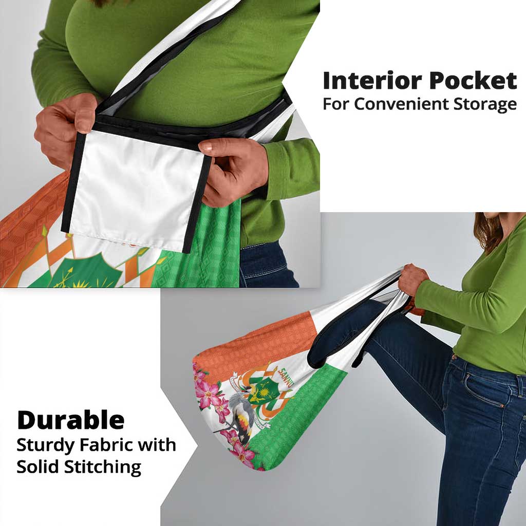 Afro Niger Sannu Grocery Bag Coat Of Arms - African Pattern