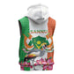 Afro Niger Sannu Sleeveless Zip Hoodie Coat Of Arms - African Pattern - African Pride