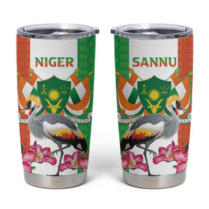 Afro Niger Sannu Tumbler Cup Coat Of Arms - African Pattern