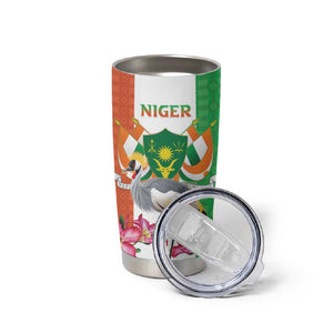 Afro Niger Sannu Tumbler Cup Coat Of Arms - African Pattern