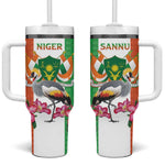 Afro Niger Sannu Tumbler With Handle Coat Of Arms - African Pattern