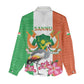 Afro Niger Sannu Women Casual Shirt Coat Of Arms - African Pattern LT15