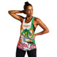 Afro Niger Sannu Women Racerback Tank Coat Of Arms - African Pattern