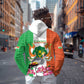 Afro Niger Sannu Zip Hoodie Coat Of Arms - African Pattern