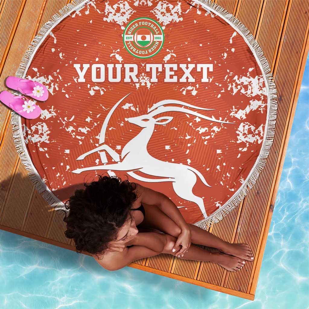 Custom Afro Niger Football Beach Blanket We Are Champions