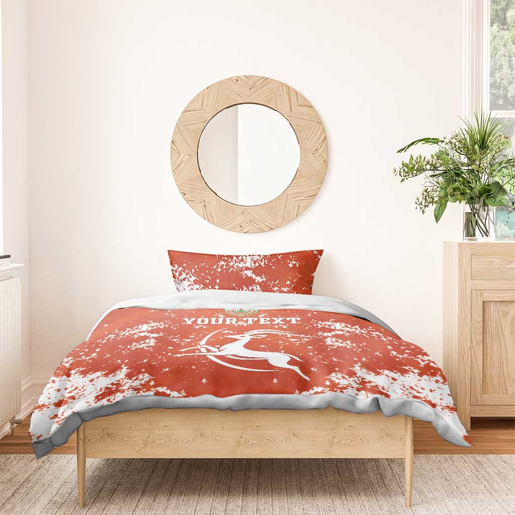 Custom Afro Niger Football Bedding Set We Are Champions
