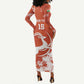 Custom Afro Niger Football Long Sleeve Bodycon Dress We Are Champions LT15
