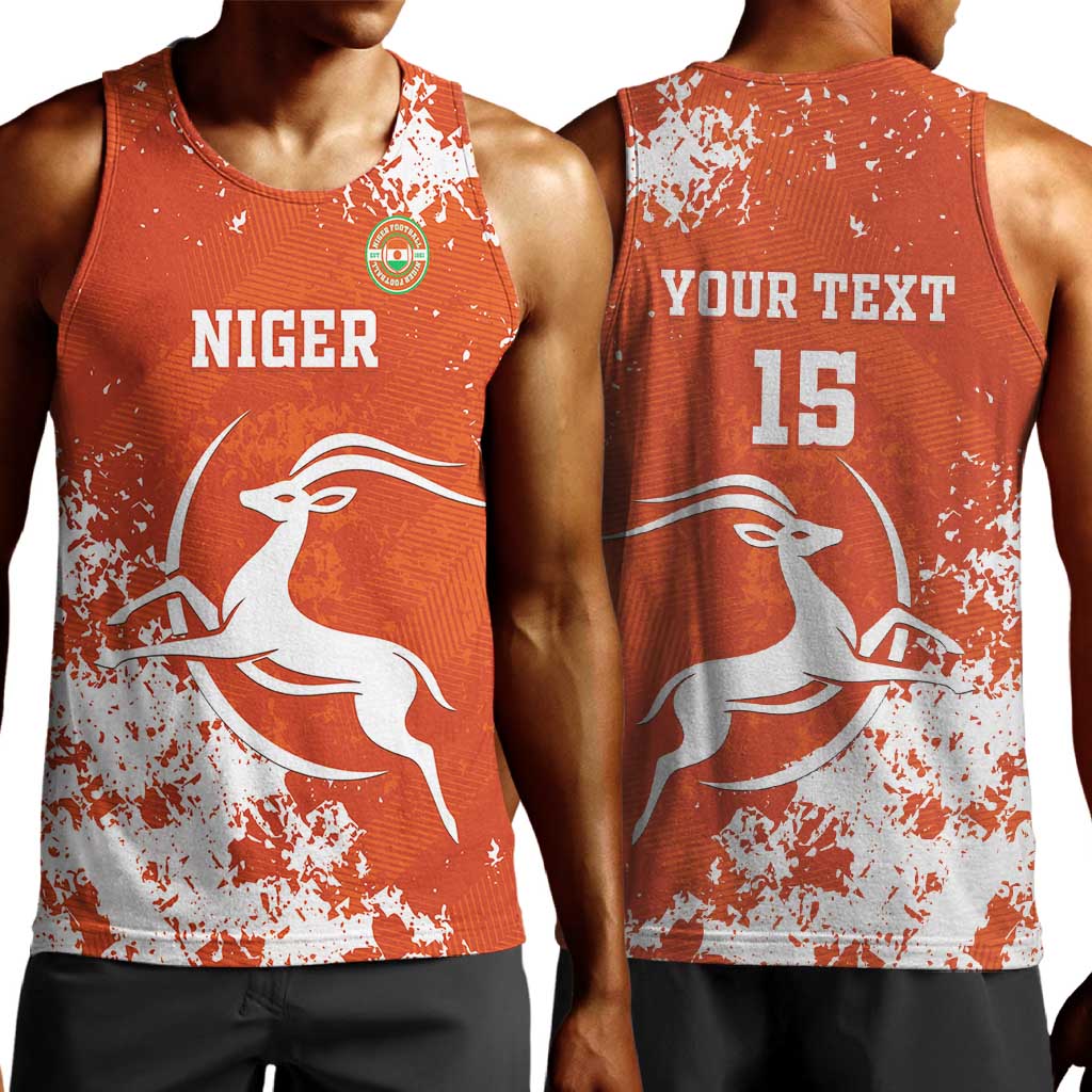 Custom Afro Niger Football Men Tank Top We Are Champions