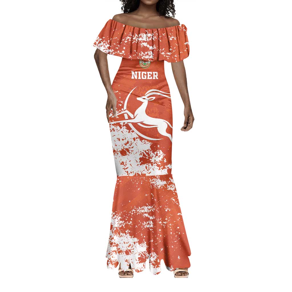 Custom Afro Niger Football Mermaid Dress We Are Champions