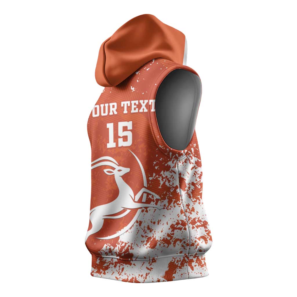 Custom Afro Niger Football Sleeveless Hoodie We Are Champions - African Pride