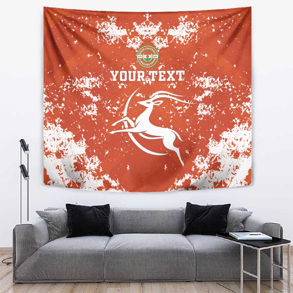 Custom Afro Niger Football Tapestry We Are Champions
