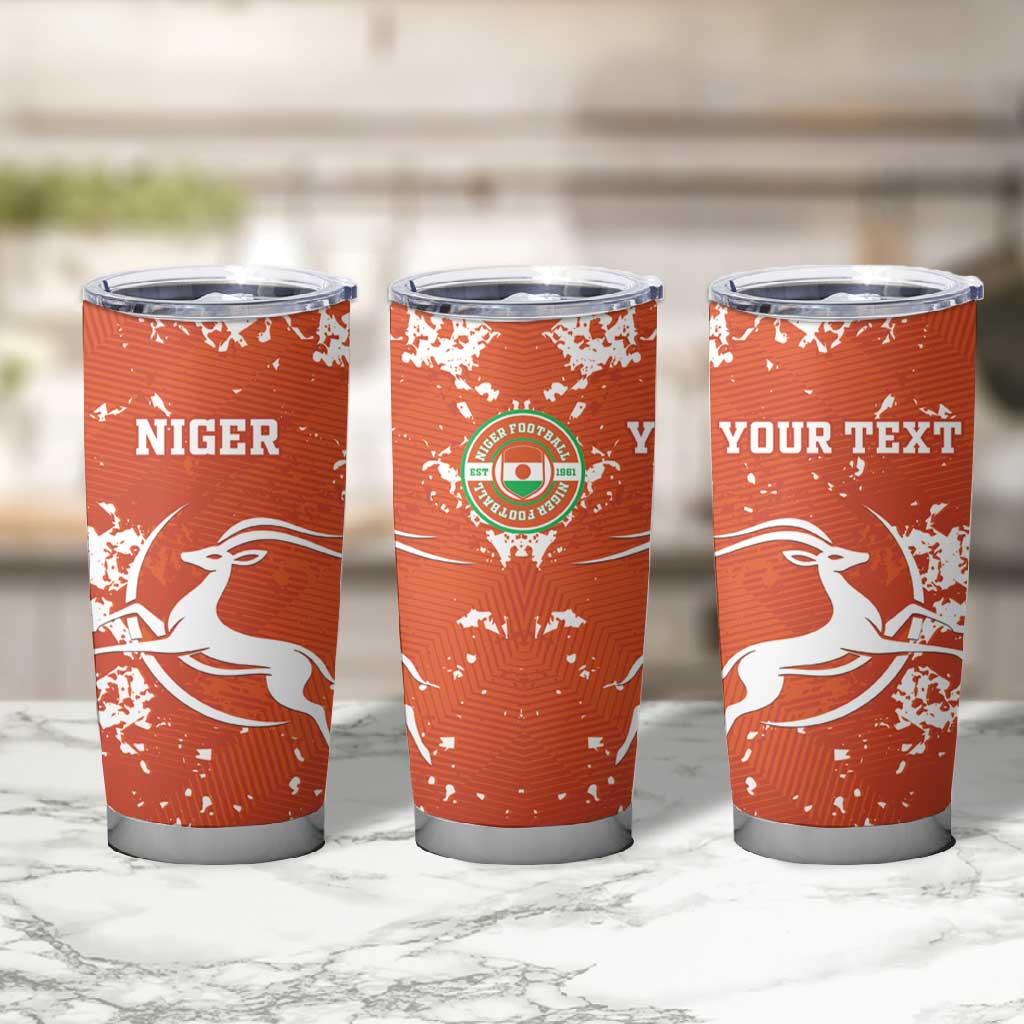 Custom Afro Niger Football Tumbler Cup We Are Champions